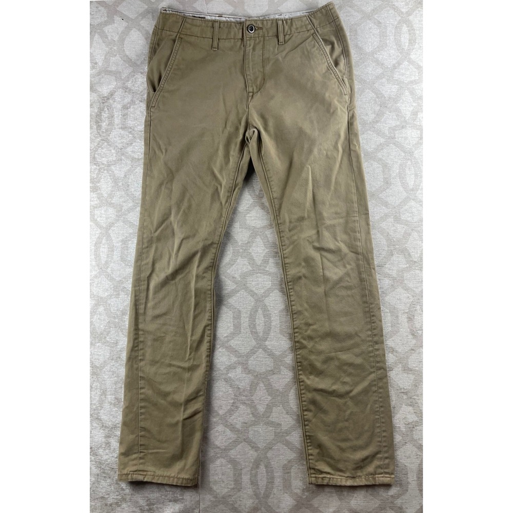 Levi Strauss & Co Men 30x32 Khaki Chino Pants Straight Leg Cotton Tan Chinos